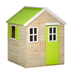 -Maison de jardin enfant extérieur - cabane en bois avec plancher - toit étanche