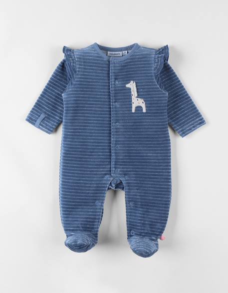 Pyjama en velours côtelé girafe Blue 1 - vertbaudet enfant 