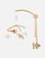Mobile musical bras en bois - bali moka & snow Ecru, blanc, beige 1 - vertbaudet enfant 