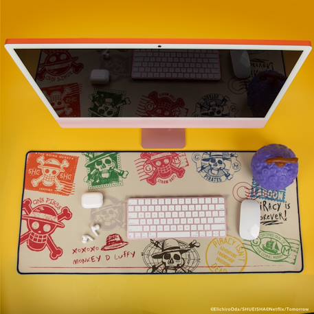 Tapis de bureau chroniques du chapeau de paille - one piece Multi-coloured 2 - vertbaudet enfant 