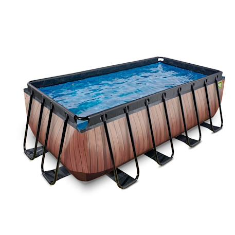 Piscine 400x200x122cm avec pompe filtrante à sable Marron 2 - vertbaudet enfant 
