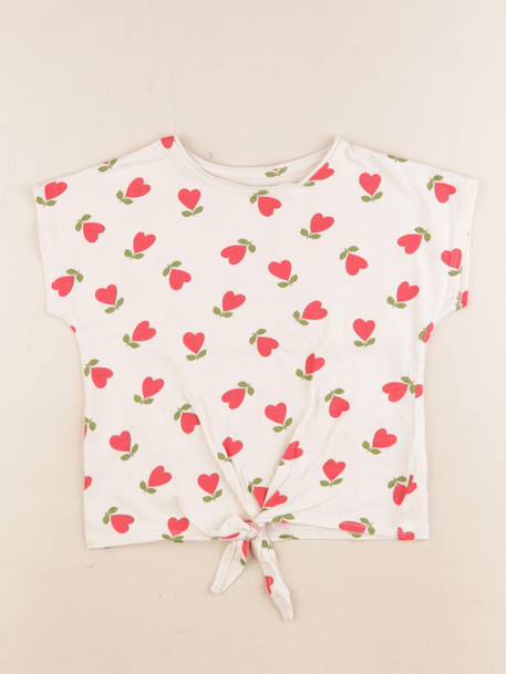 Tee-shirt - 5 ans Beige, rouge 1 - vertbaudet enfant 