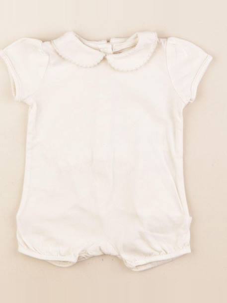Pyjama coton - 3 mois Beige 1 - vertbaudet enfant 