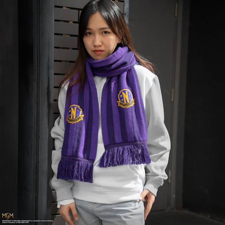 Écharpe violette académie nevermore - mercredi Purple 2 - vertbaudet enfant 