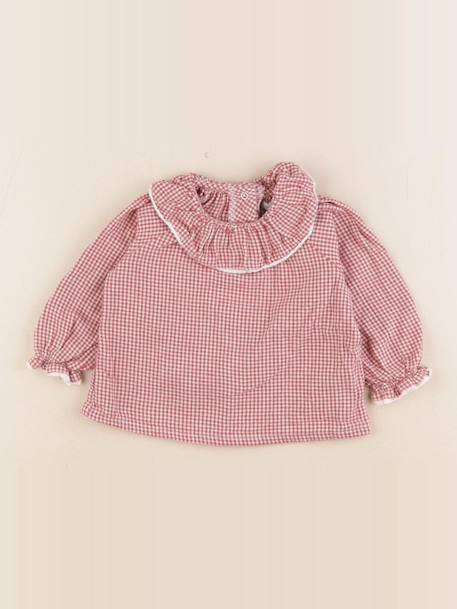 Blouse - 6 mois Beige, rouge 1 - vertbaudet enfant 