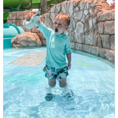 Pichet de plage crocodile en silicone Duck egg blue 2 - vertbaudet enfant 