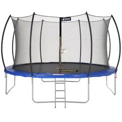 -Trampoline rond ø 430cm avec filet de sécurité et échelle - fpr 430
