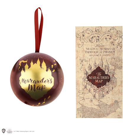 Capsule de noël avec boule de noël et puzzle carte du maraudeur - harry potter Brown 1 - vertbaudet enfant 