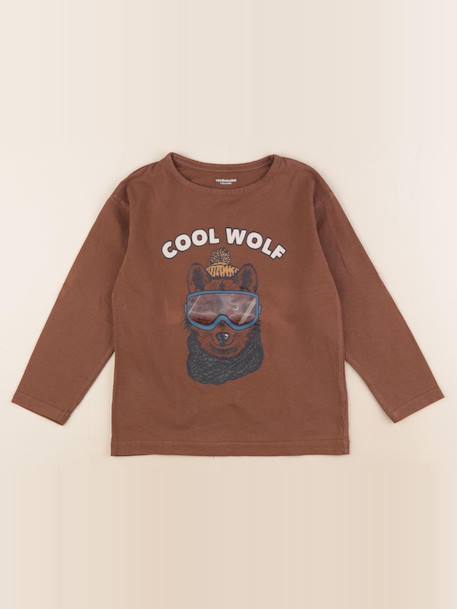 Tee-shirt - 6 ans Marron 1 - vertbaudet enfant 