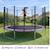 Trampoline rond ø 360cm avec filet, échelle, bâche et kit ancrage - ralli 360 Pink 2 - vertbaudet enfant 