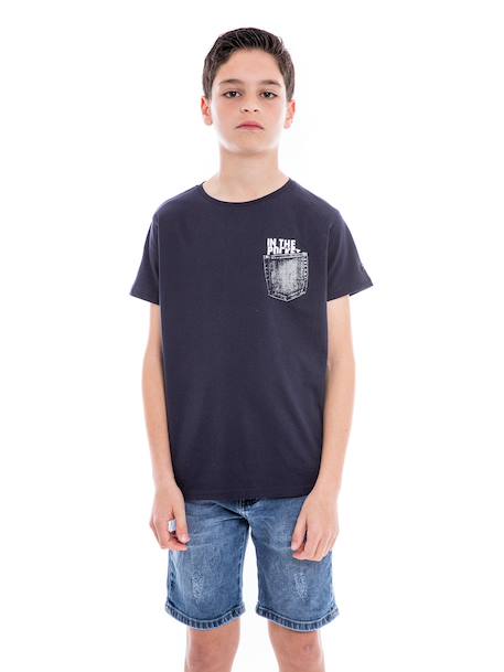 T-shirt pur coton organique nampty garçon Black+Blue+Grey+White 5 - vertbaudet enfant 
