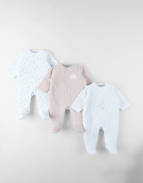Lot de 3 dors-bien en velours White 5 - vertbaudet enfant 