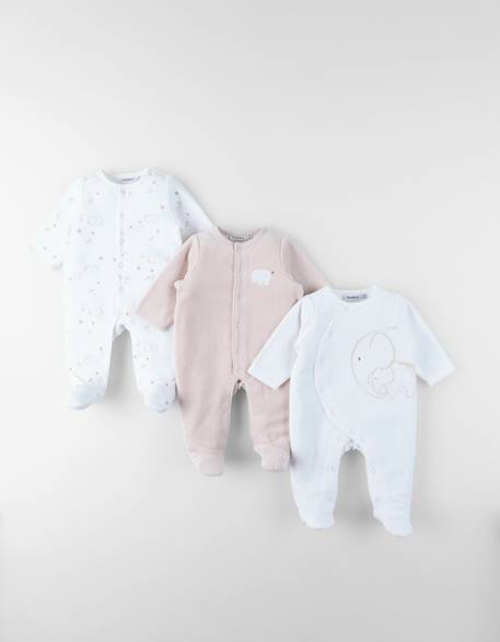 Lot de 3 dors-bien en velours White 5 - vertbaudet enfant 