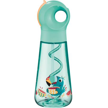Gourde étanche avec paille Blue 2 - vertbaudet enfant 
