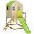 Maisonnette enfant extérieur en bois tinni avec plateforme et toboggan Brown 1 - vertbaudet enfant 