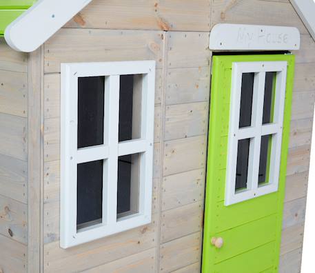 Maison de jardin enfant extérieur - cabane en bois avec plancher - toit étanche Brown 6 - vertbaudet enfant 