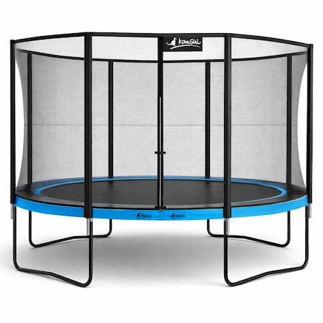 Trampoline de jardin ø 360cm + filet de sécurité - punchi 360 bleu Blue 1 - vertbaudet enfant 