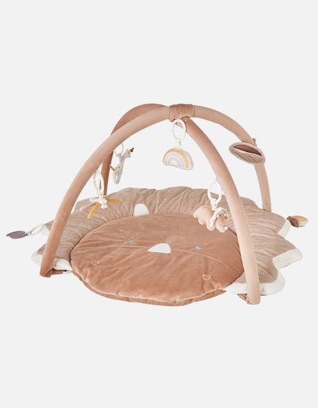 Tapis d'éveil popsie en veloudoux® Rose, écru, ocre 1 - vertbaudet enfant 
