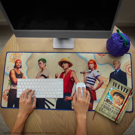 Tapis de bureau équipage du chapeau de paille - one piece Multi-coloured 2 - vertbaudet enfant 