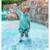 Pichet de plage crocodile en silicone Duck egg blue 3 - vertbaudet enfant 