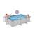 Piscine tubulaire rectangulaire 300x200x65cm avec pompe filtrante Gris clair 4 - vertbaudet enfant 
