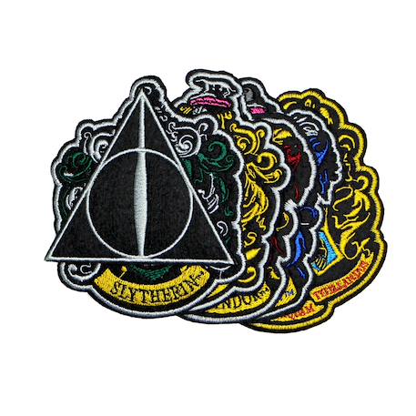 Set de 6 écussons deluxe maisons poudlard - harry potter Multi-coloured 4 - vertbaudet enfant 