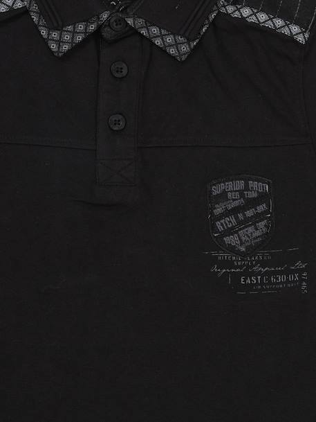 Polo poppy garçon Black+Grey 2 - vertbaudet enfant 