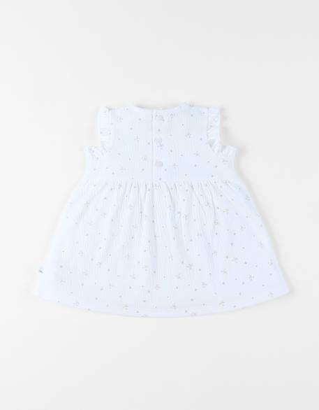 Robe jersey froissé White 4 - vertbaudet enfant 