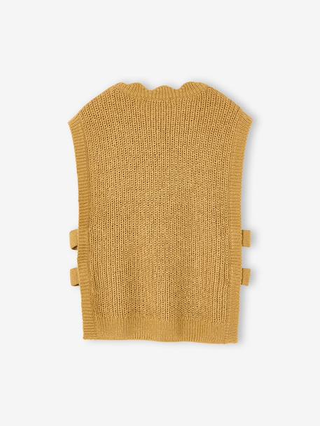 Pull fantaisie sans manche fille marine+olive 5 - vertbaudet enfant 