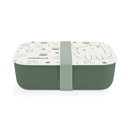Boîte à lunch enfant en matériau bio naturlunch fr Green 1 - vertbaudet enfant 