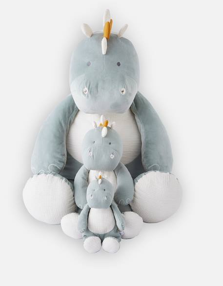Peluche small stegi en mousseline de coton bio Gris, orange 5 - vertbaudet enfant 