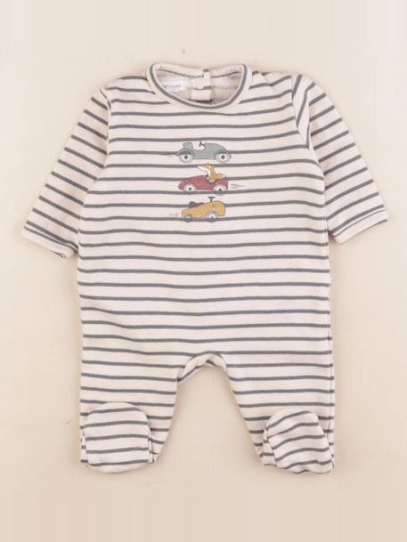Pyjama coton - 3 mois Beige 1 - vertbaudet enfant 