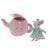 Peluche lili la souris dans sa théière Rose 5 - vertbaudet enfant 