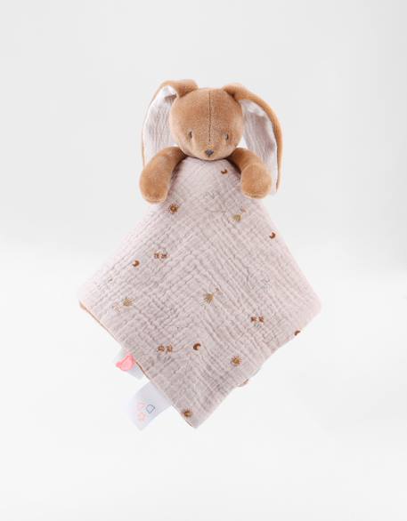 Doudou jour et nuit - moka Ecru, blanc, marron 6 - vertbaudet enfant 