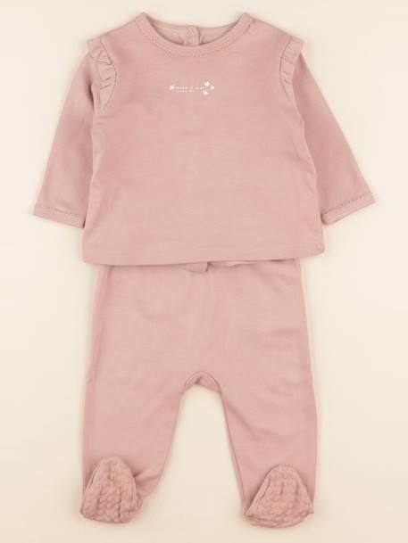 Pyjama coton - 9 mois Rose 1 - vertbaudet enfant 