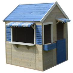 -Maison de jardin enfant extérieur - cabane en bois avec plancher - toit étanche