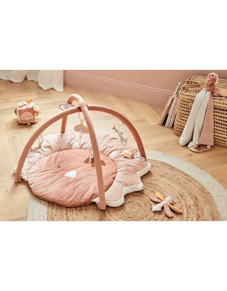 Tapis d'éveil popsie en veloudoux® Rose, écru, ocre 4 - vertbaudet enfant 