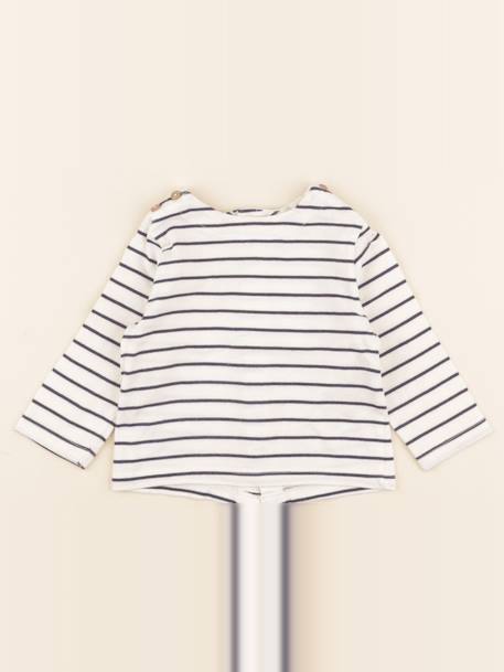 Tee-shirt - 6 mois Blanc, bleu 1 - vertbaudet enfant 