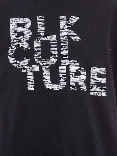 T-shirt col rond nomade garçon Black+White 3 - vertbaudet enfant 