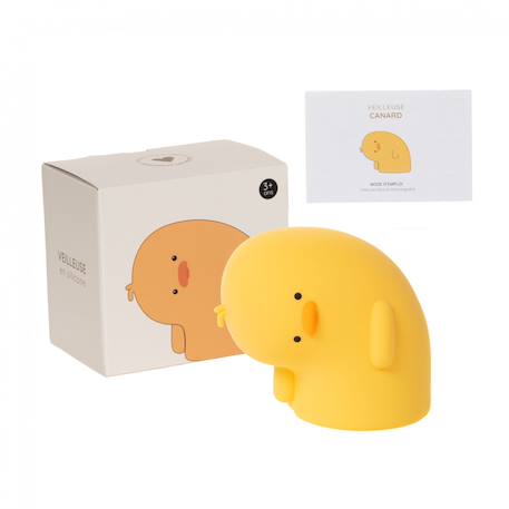 Veilleuse canard   en silicone - rechargeable Jaune 5 - vertbaudet enfant 