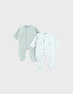 -Lot de 2 pyjamas en velours brodé