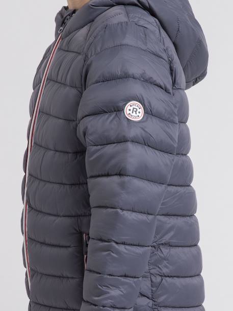 Doudoune légère capuche zilling garçon Green+Grey+Red 7 - vertbaudet enfant 