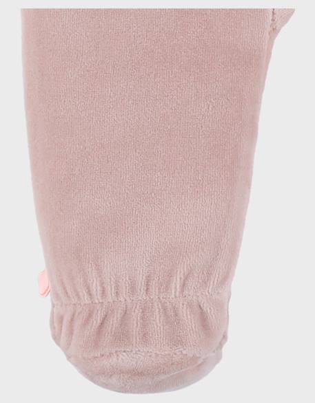 Pyjama bébé en velours brodé lapin Pink 4 - vertbaudet enfant 