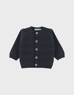 -Cardigan en tricot navy