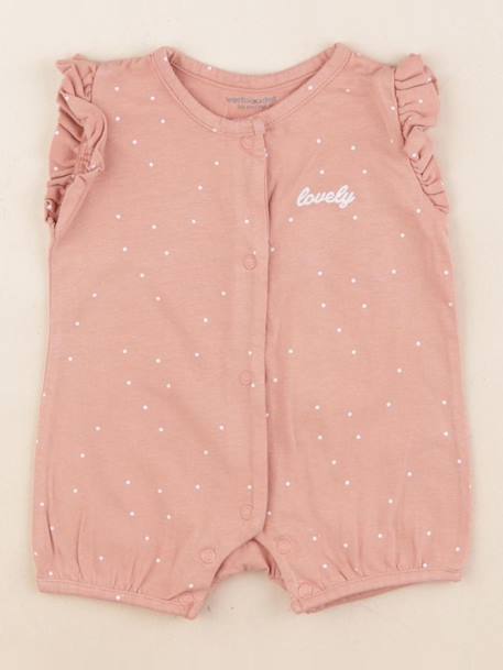 Pyjama coton - 3 mois Rose 1 - vertbaudet enfant 
