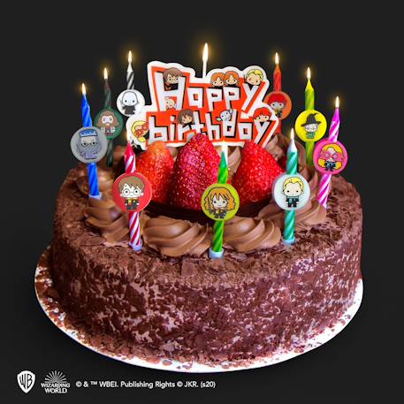 10 bougies d'anniversaire personnages harry potter & 1 happy birthday - harry potter Multi-coloured 2 - vertbaudet enfant 