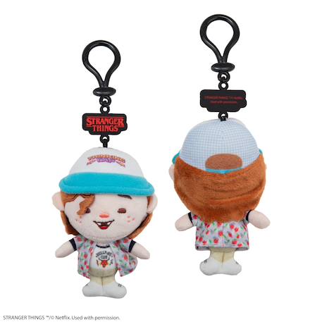 Porte-clés peluche dustin henderson - stranger things White 3 - vertbaudet enfant 