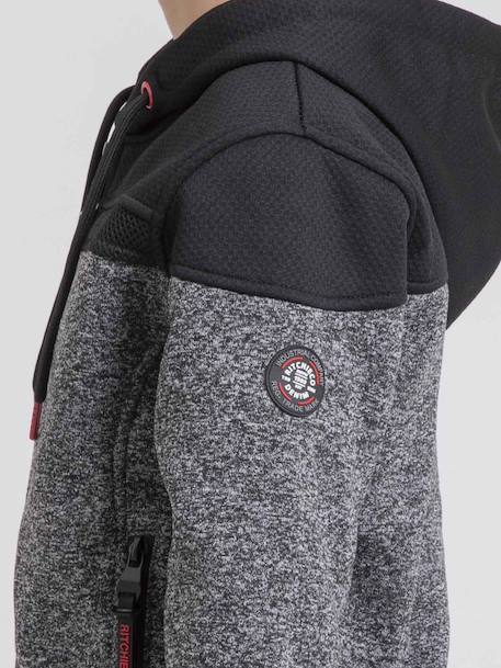 Sweat zippé capuche wildomax garçon Grey 3 - vertbaudet enfant 