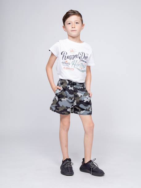 Short de bain gustavo garçon Green+Grey 3 - vertbaudet enfant 