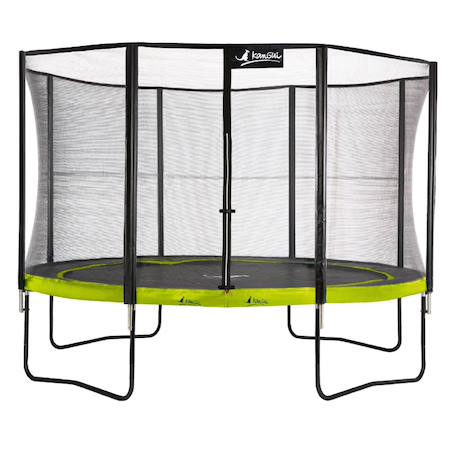 Trampoline de jardin ø 430cm + filet de sécurité - punchi 430 vert Green 2 - vertbaudet enfant 